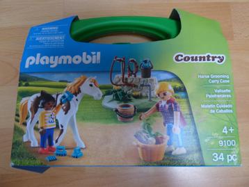 Playmobil 9100 meeneem koffertje paard verzorging, NIEUW! beschikbaar voor biedingen