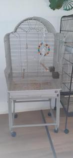 Vogelkooi met parkiet, Ophalen, Zo goed als nieuw, Kunststof, Vogelkooi
