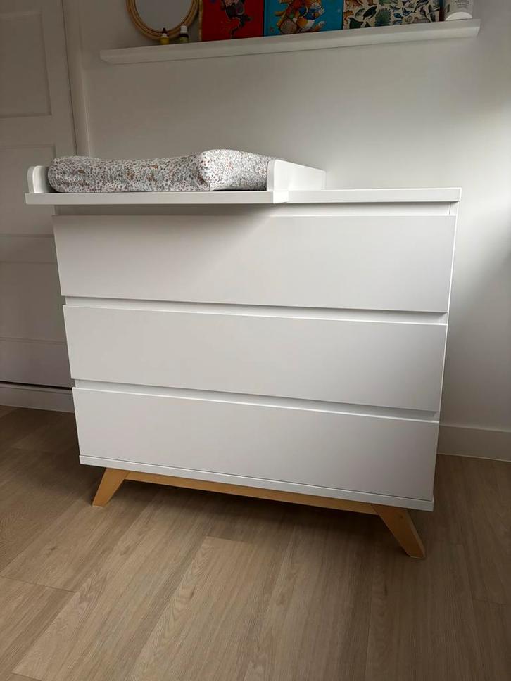 Bopita Commode Lynn incl bladvergroter, Kinderen en Baby's, Kinderkamer | Commodes en Kasten, Zo goed als nieuw, Commode, 90 tot 105 cm