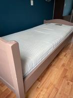Eenpersoonsbed 90x210 met lattenbodem en latex matras, Ophalen, Gebruikt, 90 cm, 210 cm