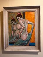 Vintage schilderij naakt., Ophalen