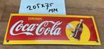 Emaille bordje coca cola, Verzamelen, Ophalen of Verzenden, Gebruikt, Reclamebord