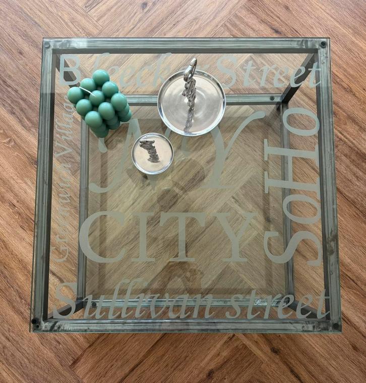 Rivera Maison salontafel, Huis en Inrichting, Tafels | Salontafels, Gebruikt, Minder dan 50 cm, 50 tot 100 cm, 50 tot 100 cm, Vierkant