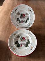 4 x Wedgwood Windsor Christmas gebaksbordjes, Huis en Inrichting, Keuken | Servies, Ophalen of Verzenden, Zo goed als nieuw, Bord(en)
