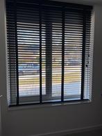 Zwarte Houten Jaloezieën 143 x106 cm - Nieuw, Ophalen of Verzenden, Nieuw, Zwart, 100 tot 150 cm
