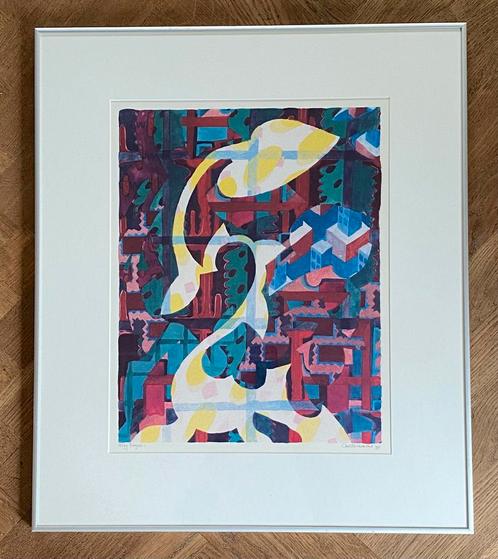 Ingelijste zeefdruk. Energieën 1, Christie van der Haak, Antiek en Kunst, Kunst | Litho's en Zeefdrukken, Ophalen of Verzenden