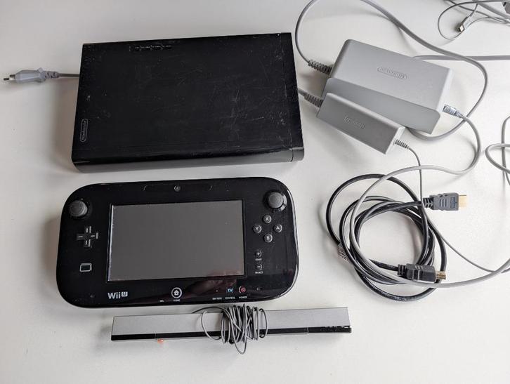 Wii u zwart goede staat., Spelcomputers en Games, Spelcomputers | Nintendo Wii U, Zo goed als nieuw, Met 1 controller, Ophalen of Verzenden