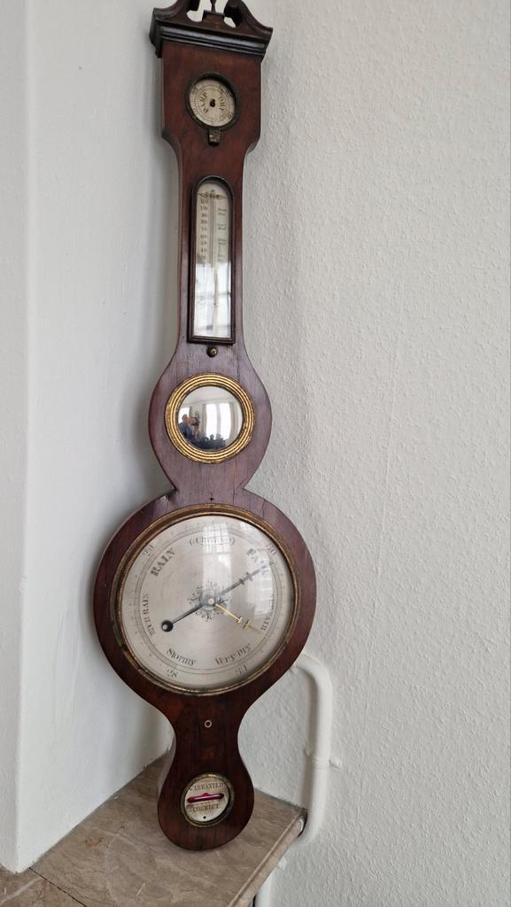 Antieke Banjobarometer, Antiek en Kunst, Antiek | Glas en Kristal, Ophalen of Verzenden