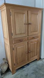 Kast licht eiken (zgn. broodkast), Huis en Inrichting, Ophalen, Gebruikt, 100 tot 150 cm, Eikenhout