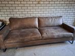 Bank leder grote.., Ophalen, Driepersoons, Zo goed als nieuw, Rechte bank