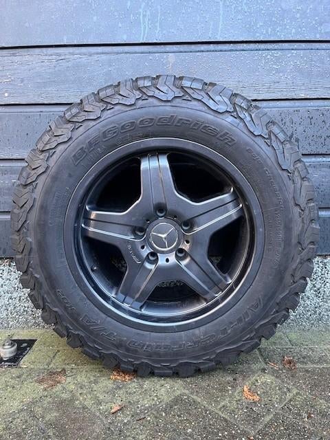 Mercedes G Klasse AMG velgen + BF Goodrich, Auto-onderdelen, Banden en Velgen, Velg(en), All Season, 18 inch, 285 mm, Nieuw, Ophalen