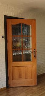 GRATIS Vier oude Eikenhouten Stompe Deuren, Doe-het-zelf en Verbouw, Deuren en Horren, Ophalen, Gebruikt, Binnendeur, 200 tot 215 cm