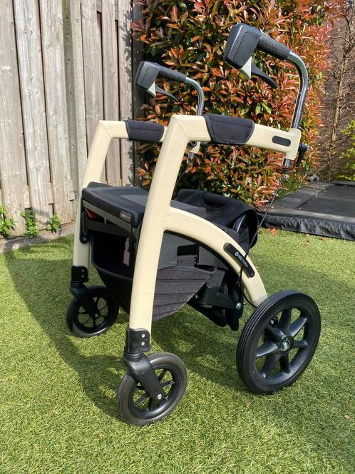 Rollz Motion (rollator en duwrolstoel in één) + bagagetas, Diversen, Rollators, Gebruikt, Lichtgewicht, Opvouwbaar, Ophalen
