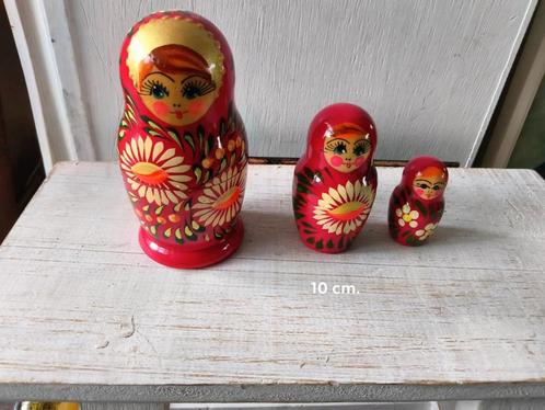 Matroesjka Baboesjka Poppen Set 3 stuks, Antiek en Kunst, Curiosa en Brocante, Ophalen of Verzenden