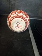 Porselijne fles rood zeldzame vaas craquelé 1968, Antiek en Kunst, Antiek | Keramiek en Aardewerk, Ophalen of Verzenden