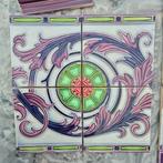 882x127cm Bijzondere lambrisering art nouveau tegels paars, Antiek en Kunst, Ophalen