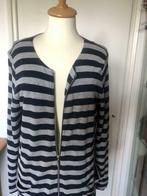CLAUDIA STRATER lang gestreept vest blauw/grijs mt 40, Maat 38/40 (M), Overige kleuren, Ophalen of Verzenden, Zo goed als nieuw