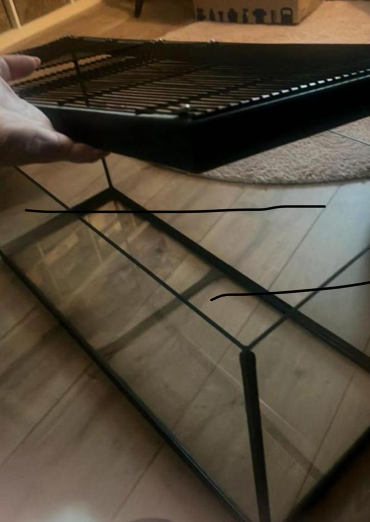 Glazen terrarium 80 x 30, Dieren en Toebehoren, Reptielen en Amfibieën, 0 tot 2 jaar