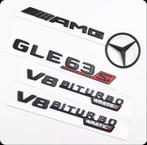 Mercedes GLE 63 S AMG Embleemset Zwart | V8 BITURBO 4MATIC+, Ophalen of Verzenden