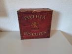 Patria biscuits oud blik ., Ophalen of Verzenden, Zo goed als nieuw, Koek(jes), Overige merken