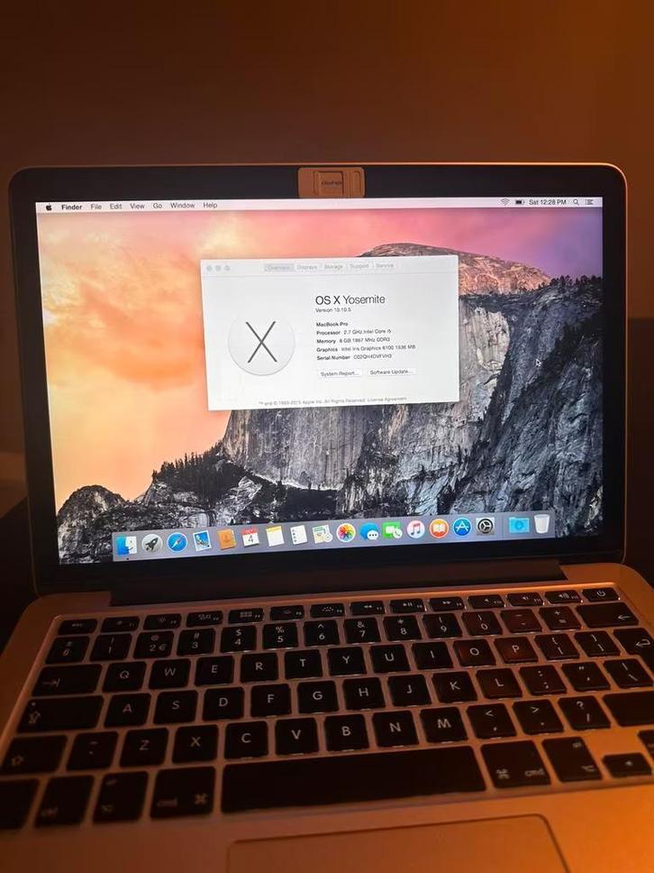 MacBook Pro 13” 2015 - Intel i5, 8GB RAM, 121GB SSD, Computers en Software, Apple Macbooks, Gebruikt, MacBook Pro, 13 inch, 2 tot 3 Ghz