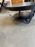 Mango salon tafel dave in zwart of naturel nieuw, Ophalen, 50 tot 100 cm, Rond, Nieuw