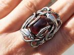 Vanoli 925 zilver slangen slang ring granaat maat 19,5, Sieraden, Tassen en Uiterlijk, Ringen, Daiva1973@hotmail.com, Vanoli, 19 tot 20