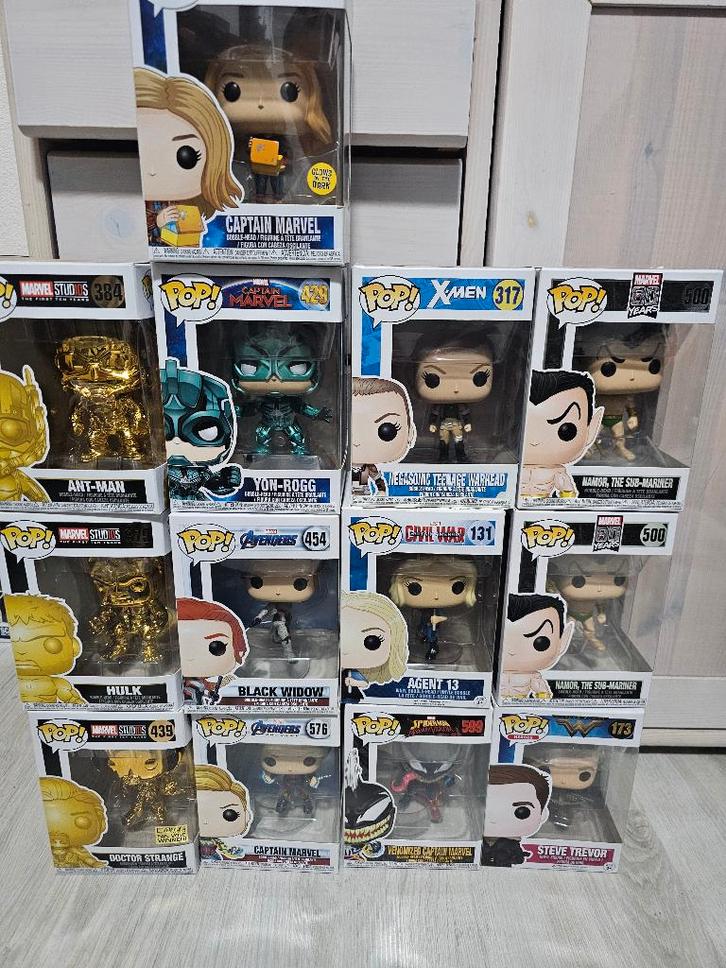 Funko pop (pops) marvel, Verzamelen, Poppetjes en Figuurtjes, Zo goed als nieuw, Ophalen