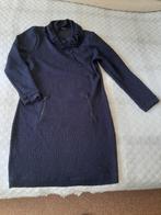 aparte donkerblauwe jurk Claudia Sträter Amsterdam maat 40, Kleding | Dames, Blauw, Zo goed als nieuw, Claudia Sträter, Onder de knie