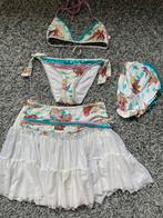 Paté de sable bikini met zelfde rokje en haarband 12 jaar, Bikiniset, Meisje, Ophalen of Verzenden, Zo goed als nieuw