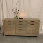 Dressoir - teak - 6 lades en 2 deuren - TTM Wonen, Huis en Inrichting, Kasten | Dressoirs, Teakhout, Www.ttmwonen.nl, 150 tot 200 cm