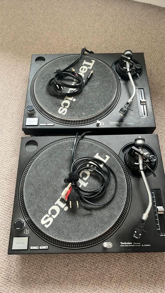 Technics SL-1210MK2 Draaitafels (2x), Audio, Tv en Foto, Platenspelers, Gebruikt, Platenspeler, Technics, Pitch-regelaar, Ophalen