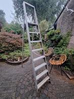 8 treden ladder aluminium licht., Doe-het-zelf en Verbouw, Ladders en Trappen, Ophalen, Gebruikt