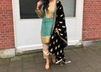 Indian Bollywood salwar kameez kurti 2 delig groen, Kleding | Dames, Verzenden, Zo goed als nieuw, Groen, Overige typen