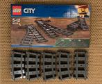 Lego city trein rails 2 wissels, 20x bocht, 4x recht nieuw, Nieuw, Complete set, Ophalen of Verzenden, Lego