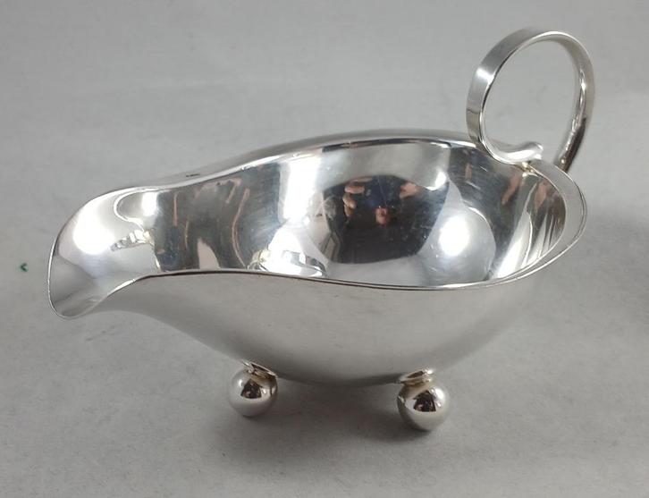 Zilveren Sausboot juskom antiek 835 zilver, Antiek en Kunst, Antiek | Goud en Zilver, Zilver, Ophalen of Verzenden