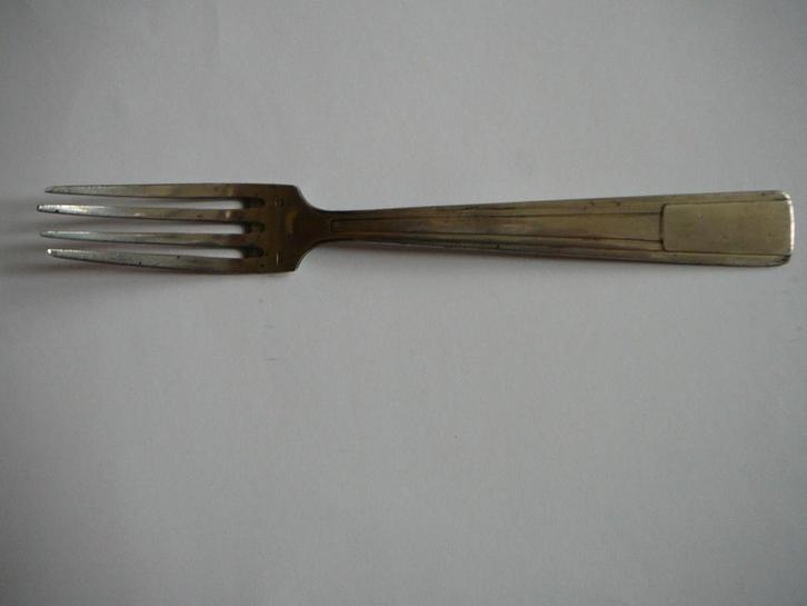 Ziveren vork (Russisch) 87,5 %, Antiek en Kunst, Antiek | Goud en Zilver, Zilver, Ophalen
