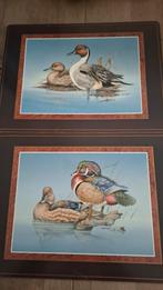 2 placemats pimpernel carolina eend pijlstaart vogels engels, Ophalen of Verzenden, Zo goed als nieuw, Bord