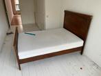 Gratis antiek bed, jaren 20. 140x200, Huis en Inrichting, Slaapkamer | Bedden, Ophalen, Gebruikt, Bruin, 140 cm
