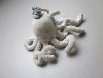 Tiamo Little Dutch beige wit pluche octopus inktvis trilt  beschikbaar voor biedingen