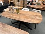 Magazijn leegverkoop eettafel deens ovaal mangohout matrix, Nieuw, Ophalen of Verzenden, Info@wkhome.nl, Argonweg 20 Amersfoort