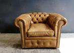Mooie vintage Chesterfield fauteuil, Chesterfield, 75 tot 100 cm, Minder dan 75 cm, Gebruikt