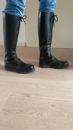 Steelground Kinky gothic Leren Laarzen Fetisj gay Wasteland, Zwart, Steelground, Boots, Ophalen of Verzenden