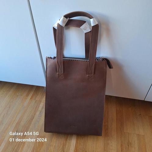 Bigshopper 100% leer  myomy bruin nieuw., Sieraden, Tassen en Uiterlijk, Tassen | Damestassen, Nieuw, Shopper, Bruin, Ophalen of Verzenden