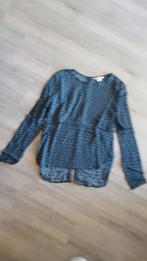 top H&M maat 36 blauw-wit-groen, Kleding | Dames, Tops, H&M, Blauw, Ophalen of Verzenden, Zo goed als nieuw
