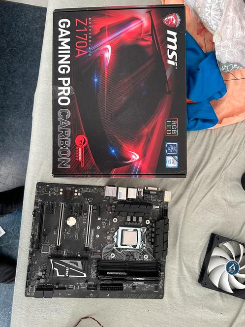 MSI Z170A Gaming Pro Carbon moederbord + i5-6600, Computers en Software, Moederborden, Zo goed als nieuw, DDR4, Ophalen
