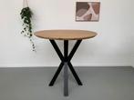 Massief eiken ronde bartafel / Actiemodel!, Ophalen of Verzenden, Nieuw