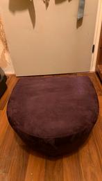 Paars Voetbank poef, Ophalen, Rond, Minder dan 50 cm