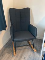 Nieuwe VidaXL Schommelstoel - Antraciet, Huis en Inrichting, Ophalen, Zo goed als nieuw, Hout, Eén