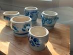 Set van 5 aardewerken Keulse potten, Antiek en Kunst, Antiek | Keramiek en Aardewerk, Ophalen of Verzenden
